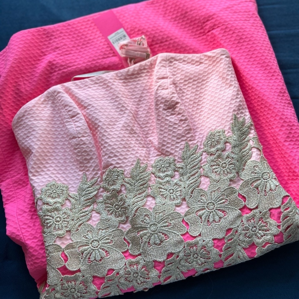 Lilly Pulitzer Pink and White Mini Dress - Picture 4 of 12